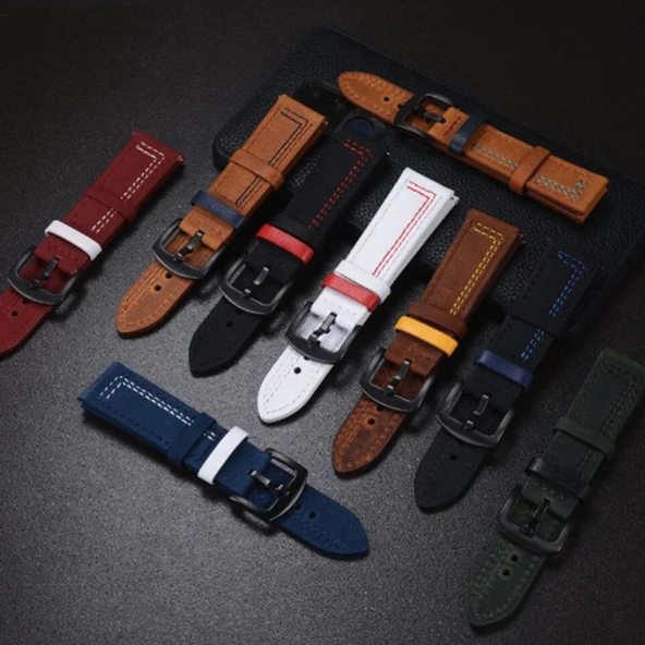 Xiaomi Redmi Watch 2 Lite Uyumlu Deri Kordon - Renk K - 4