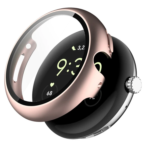 Google Pixel Watch Koruyucu Tampon Kılıf - Rose Gold