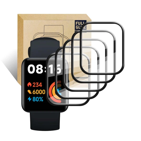 Xiaomi Redmi Watch Lite Ekran Koruyucu - 9H HD Temperli Cam - 5 Adet