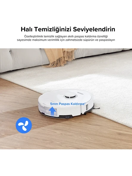 Roborock S8 Sonic Beyaz Akıllı Robot Süpürge - 4