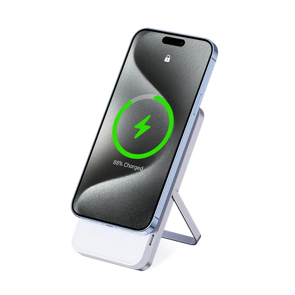 3'ü 1 Arada MagSafe Kablosuz Şarj İstasyonu - iPhone/Apple Watch/AirPods - Beyaz - 4