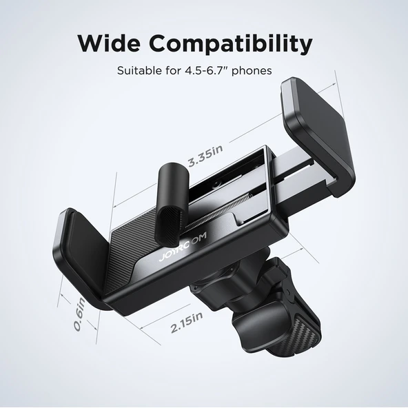 Hava Ventili Araç Telefon Tutucu - 4.5-6.7" Telefonlara Uygun - 360° Dönebilen - 11