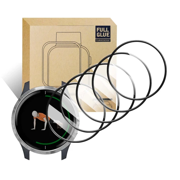 Garmin Venu Ekran Koruyucu - 9H HD Temperli Cam - 5'li Paket
