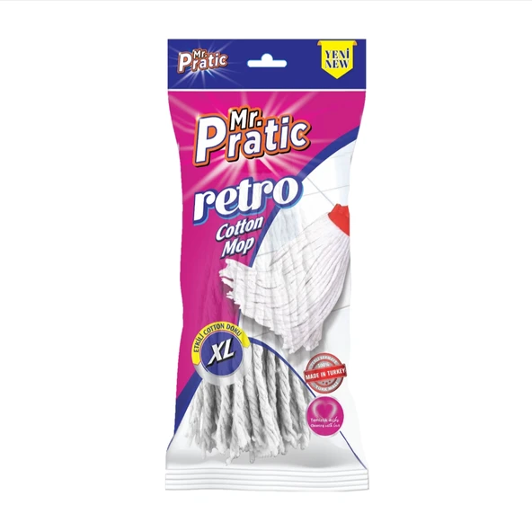 Buse Retro İpli Kumaş Mop Ucu XL