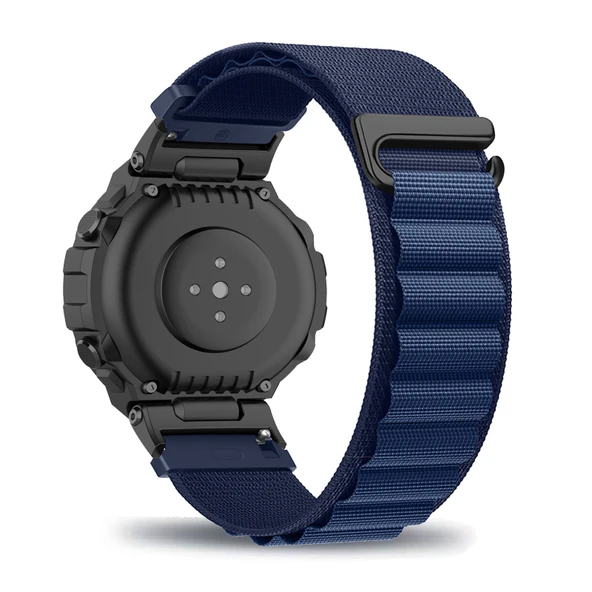 Amazfit T-Rex/T-Rex Pro Akıllı Saat için Naylon Kordon - Mavi