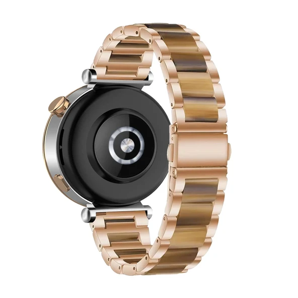 Huawei Watch GT 4 41mm Uyumlu Reçine Bileklik - Şampanya Amber