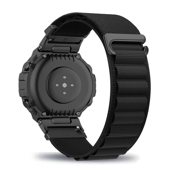 Amazfit T-Rex/T-Rex Pro Akıllı Saat için Naylon Kordon - Siyah