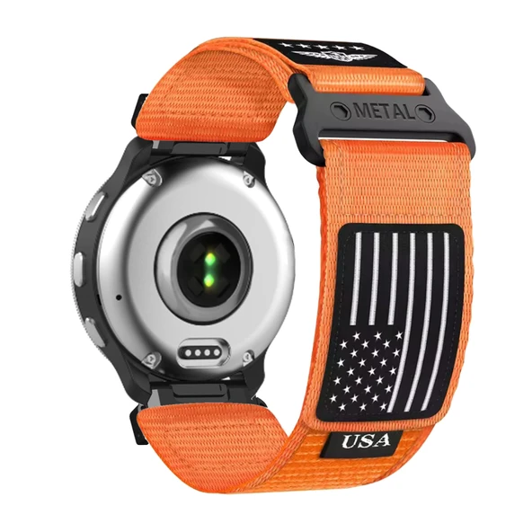 Garmin D2 Air X10 için Naylon Cırt Cırtlı Kordon - Turuncu