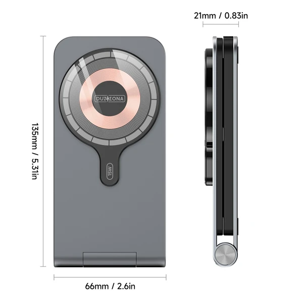 3'ü 1 Arada MagSafe Kablosuz Şarj İstasyonu - iPhone/Apple Watch/AirPods - Siyah - 2
