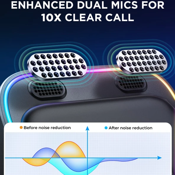 JOYROOM Bluetooth 5.3 AUX Araç Adaptörü - Çift Mikrofonlu Gürültü Önleme - JR-CB3 - 6