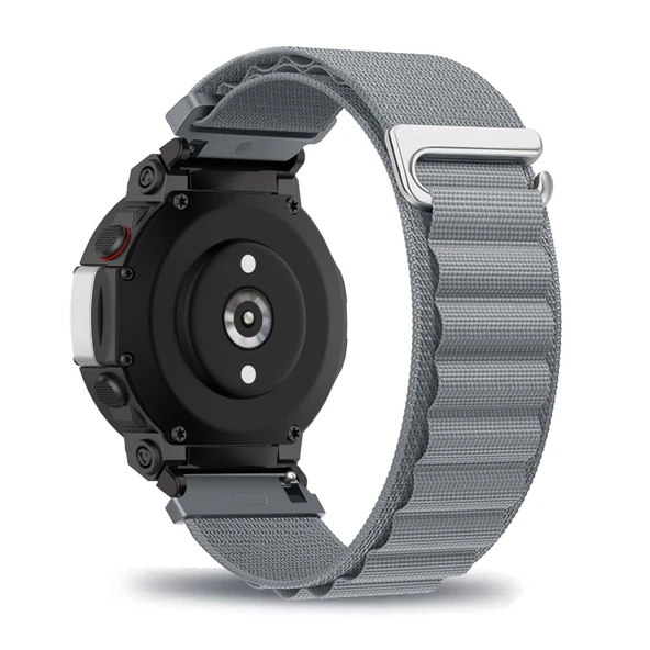 Amazfit T-Rex 3 Akıllı Saat için Naylon Kordon - Açık Gri