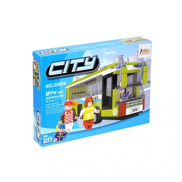 0131 25604 Asya Bricks City Blok Seti / 274 Parça
