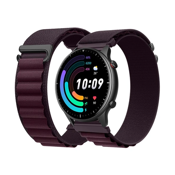 Amazfit GTR Serisi için Alpine Loop Kumaş Kayış - Renk D