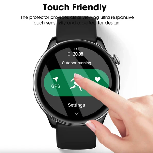 Huawei Watch GT 3 42mm Ekran Koruyucu - 9H Temperli Cam - HD Şeffaf - 5 Adet - 2