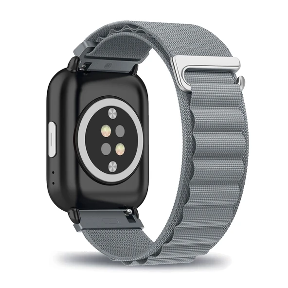 Amazfit Active Akıllı Saat için Naylon Kordon - Açık Gri