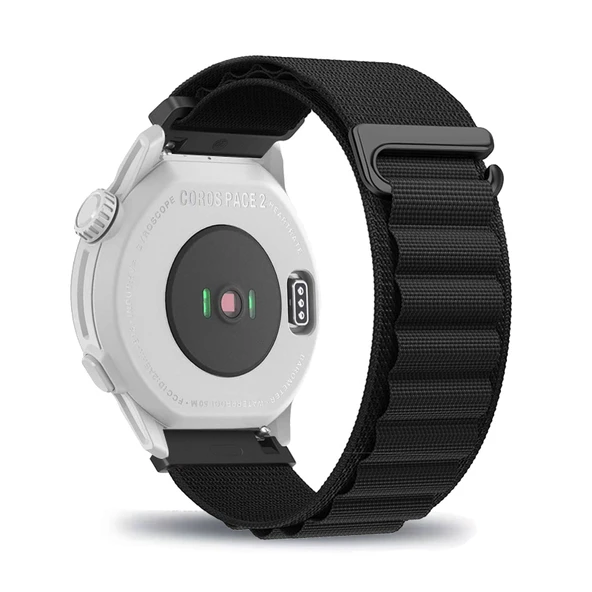 COROS PACE 2/3/APEX 42mm Akıllı Saat için Naylon Kordon - Siyah