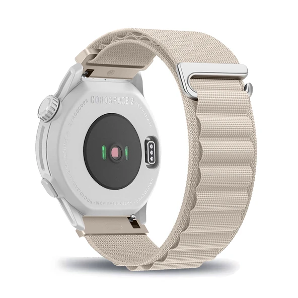 COROS PACE 2/3/APEX 42mm Akıllı Saat için Naylon Kordon - Bej