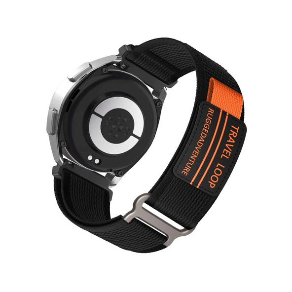 Xiaomi Mi Watch S2 42mm/46mm için Naylon Örgü Kordon - Siyah