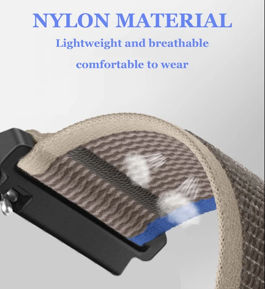Xiaomi Mi Watch S2 42mm/46mm için Naylon Örgü Kordon - Yeşil - 2