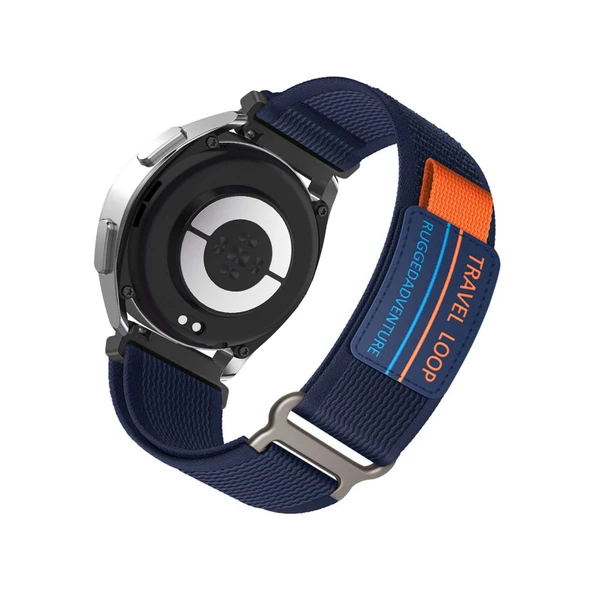 Xiaomi Mi Watch/Mi Imilab Dokuma Naylon Yedek Kordon - Koyu Mavi