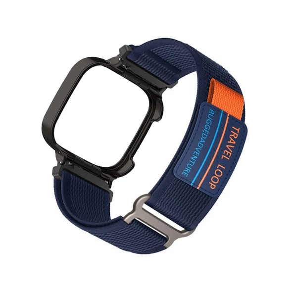 Xiaomi Redmi Watch 2 Lite Uyumlu Mavi Naylon Örgü Kordon