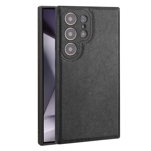 Samsung Galaxy S24+ 6.7 inç PU Deri TPU Kılıf - Mor - 9