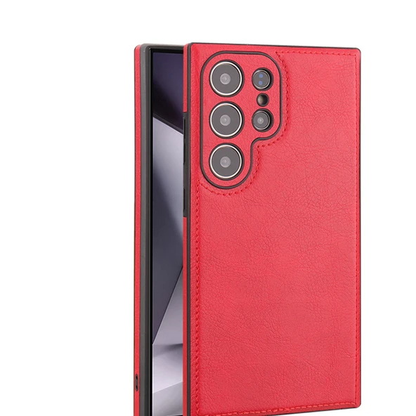 Samsung Galaxy S24+ 6.7 inç PU Deri TPU Kılıf - Mor - 8