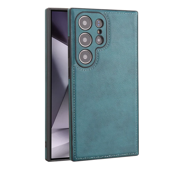 Samsung Galaxy S24+ 6.7 inç PU Deri TPU Kılıf - Mor - 7