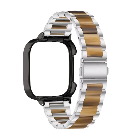Xiaomi Redmi Watch 2 Lite için Reçine Bileklik - Gümüş Kehribar