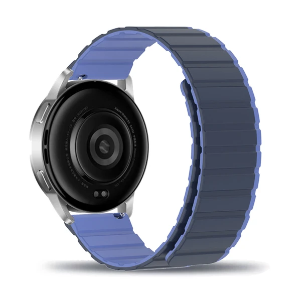 Xiaomi Mi Watch S3 için Manyetik Silikon Saat Kordonu - Mavi