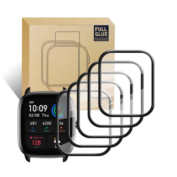Amazfit GTS 4 Mini Ekran Koruyucu - 9H Temperli Cam - 5 Adet