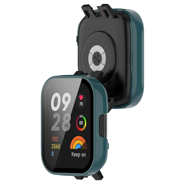 Xiaomi Redmi Watch 3/Mi Watch Lite 3 Darbe Emici İnce Tampon Kılıf - Yeşil - 2