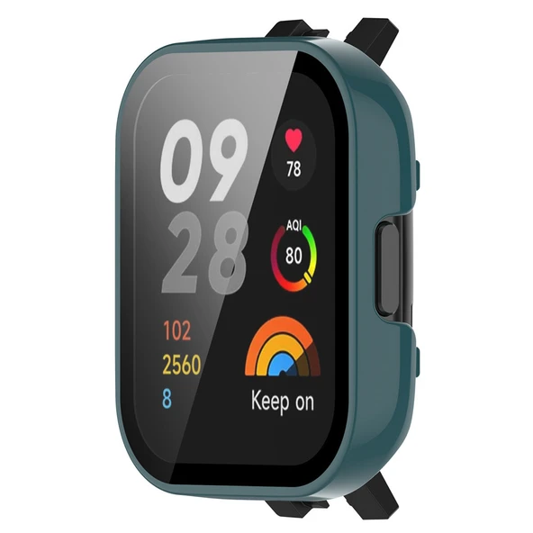 Xiaomi Redmi Watch 3/Mi Watch Lite 3 Darbe Emici İnce Tampon Kılıf - Yeşil - 1