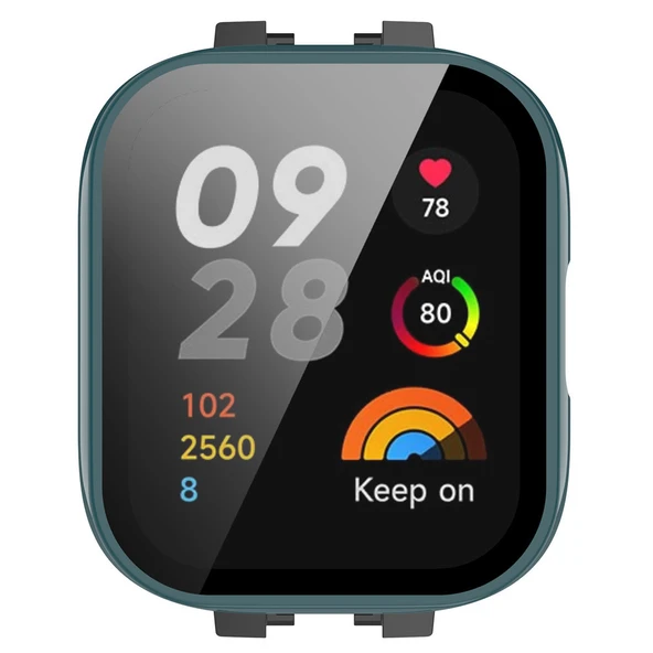 Xiaomi Redmi Watch 3/Mi Watch Lite 3 Darbe Emici İnce Tampon Kılıf - Yeşil - 6