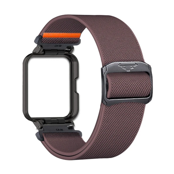 Xiaomi Redmi Watch 2 Lite için Naylon Elastik Kordon - Mor