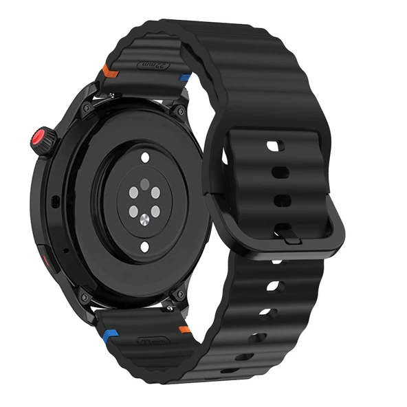Amazfit GTR 4/GTR 3/GTR 3 Pro Silikon Kordon - Siyah