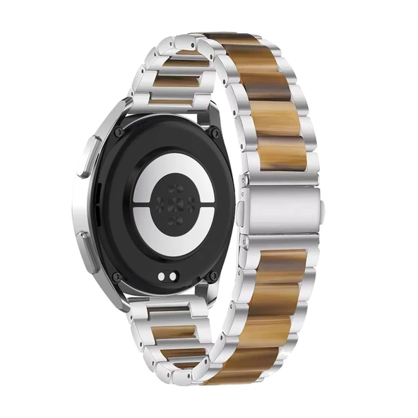 Xiaomi Mi Watch S2 42mm/46mm için Reçine Bileklik - Gümüş Amber