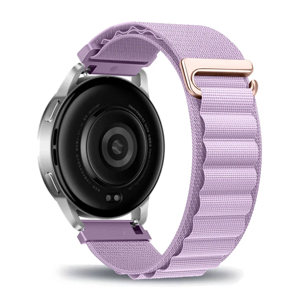 Xiaomi Mi Watch S3 için Naylon Kumaş Kordon - Mor