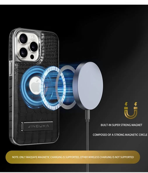 iPhone 15 Uyumlu Timsah Desenli Mavi TPU Kılıf - 3