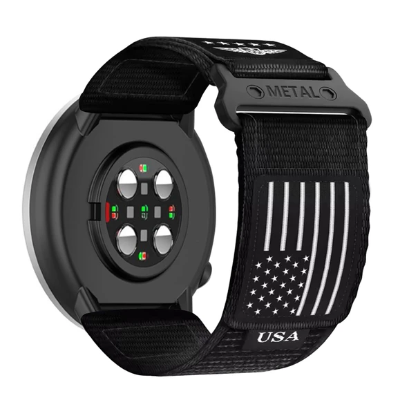Polar Ignite 3/2/Ignite için Naylon Cırt Cırtlı Ayarlanabilir Yedek Kordon - Siyah