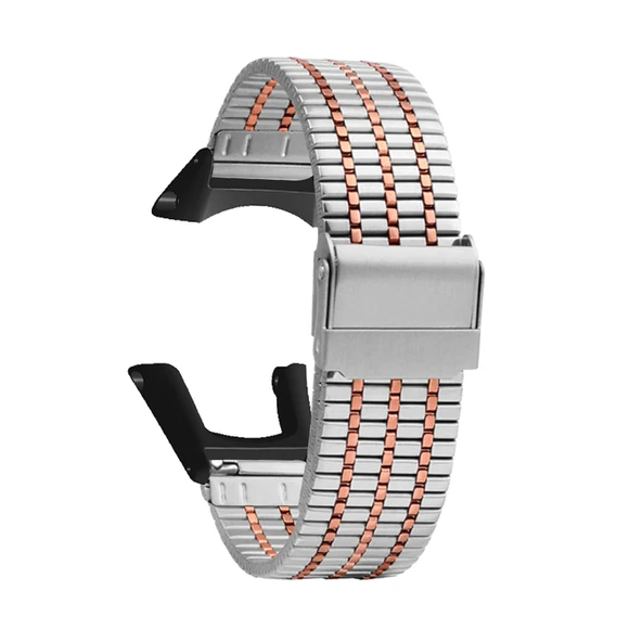 Suunto Ambit 3/3 Run/2R/2S/2/1/ Ambit Sport için Paslanmaz Çelik Kordon - Gümüş Rose Gold