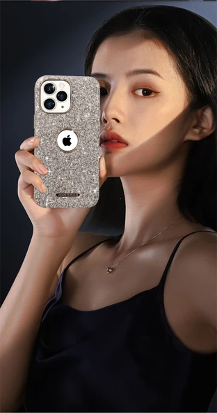 Manyetik Simli iPhone 14 Pro Kılıf - Kırmızı - 7