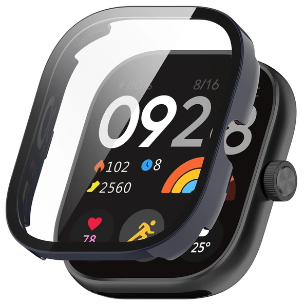 Xiaomi Redmi Watch 4 Darbe Emici İnce Tampon Kılıf - Koyu Mavi
