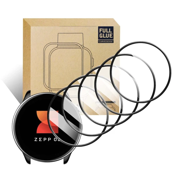 Amazfit GTR Mini Ekran Koruyucu - 9H Temperli Cam - Şeffaf - 5 Adet