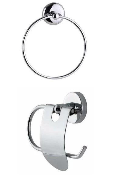 SAS Banyo Aksesuar Seti KROM İkili Set