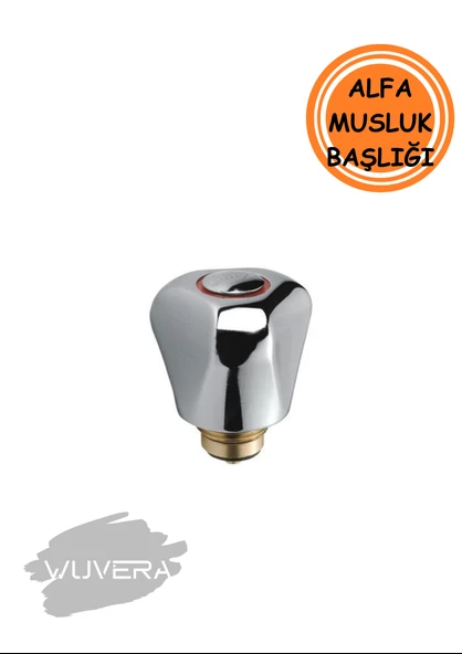 Wuvera Alfa Model Musluk Başlığı – Salmastralı, Zamak Gövde, Yedek Parça