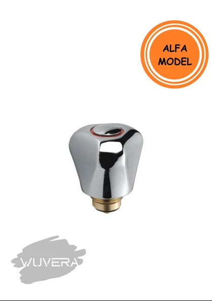 Wuvera Alfa Model Musluk Başlığı – Salmastralı, Zamak Gövde, Yedek Parça - 3