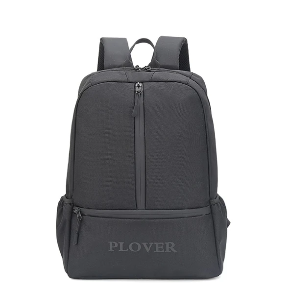 Siyah Su Geçirmez Oxford Kumaş Sırt Çantası - 30x43x14.5cm