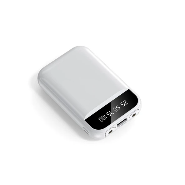 5000mAh Polimer Pilli Powerbank - Çift Girişli - LED Ekranlı