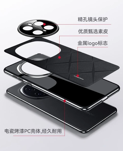 Honor Magic 7 Pro Deri Dokulu Kılıf - Yeşil - 6